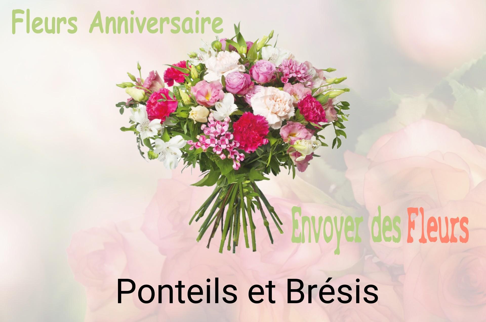 Bouquet de fleurs d’anniversaire livré à Ponteils-et-Brésis