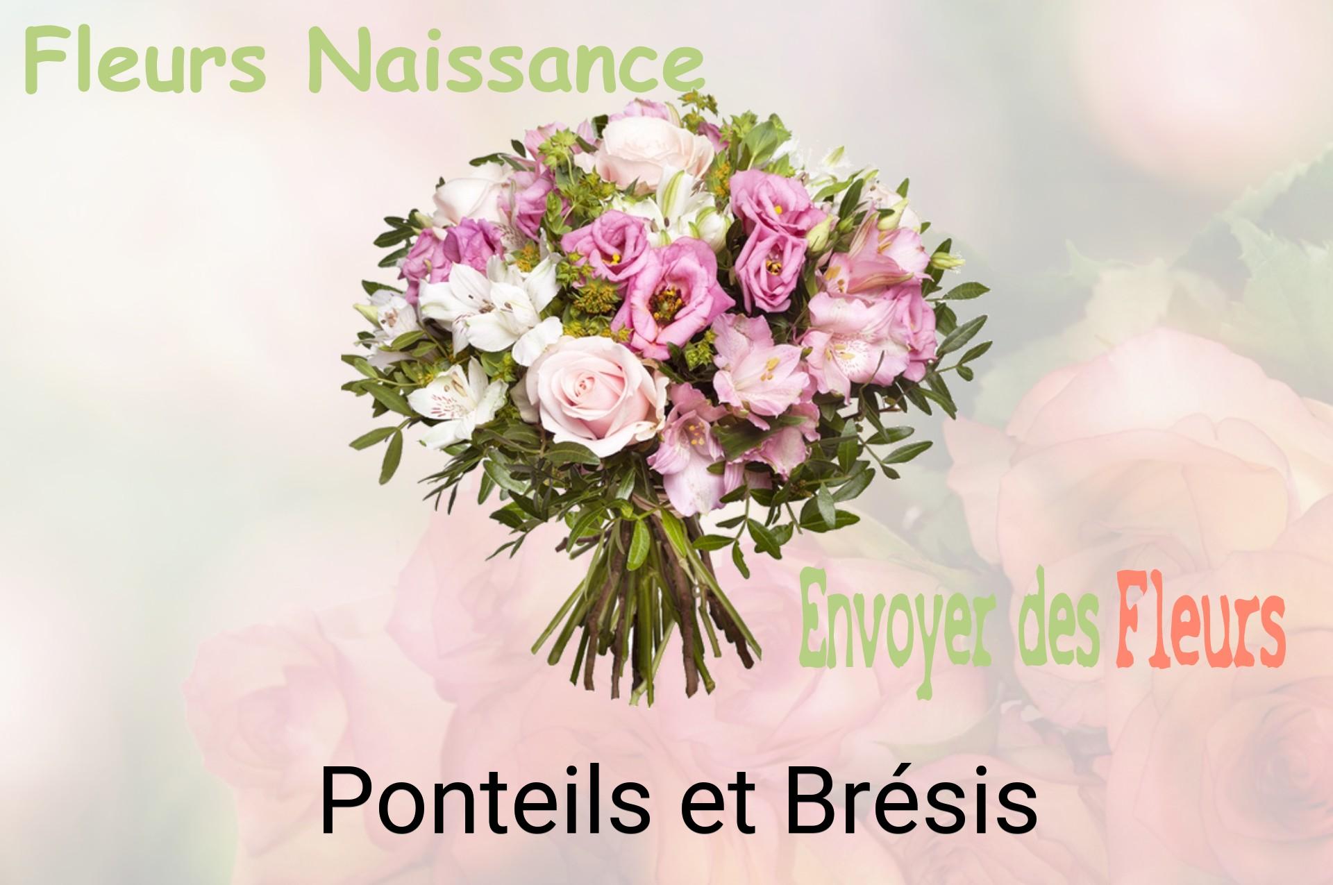 Bouquet de fleurs de naissance livré à Ponteils-et-Brésis