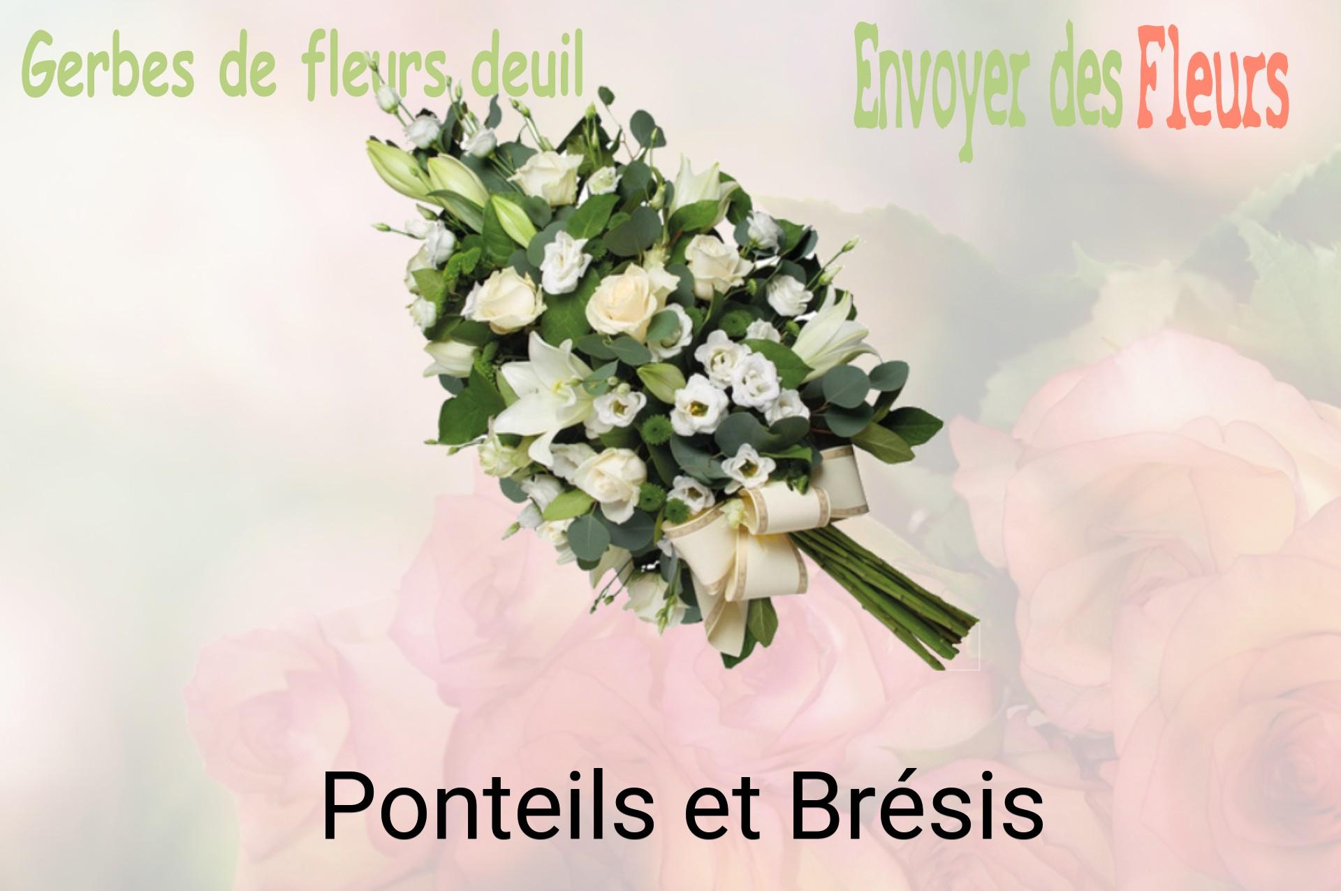 Gerbe de fleurs de deuil livrée à Ponteils-et-Brésis